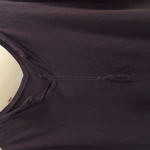 Women's Ellos V-neck short sleeve tshirt black 1x - Picture 4 of 7